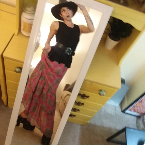 LOFT Black Ruffle Tank - Picture 7 of 8